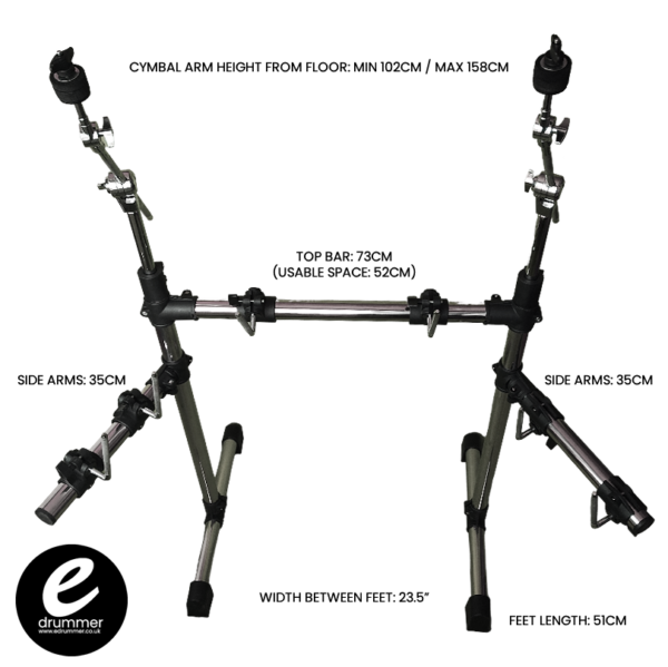 Drum Frame by eDrummer UK - Product Dimenrsions
